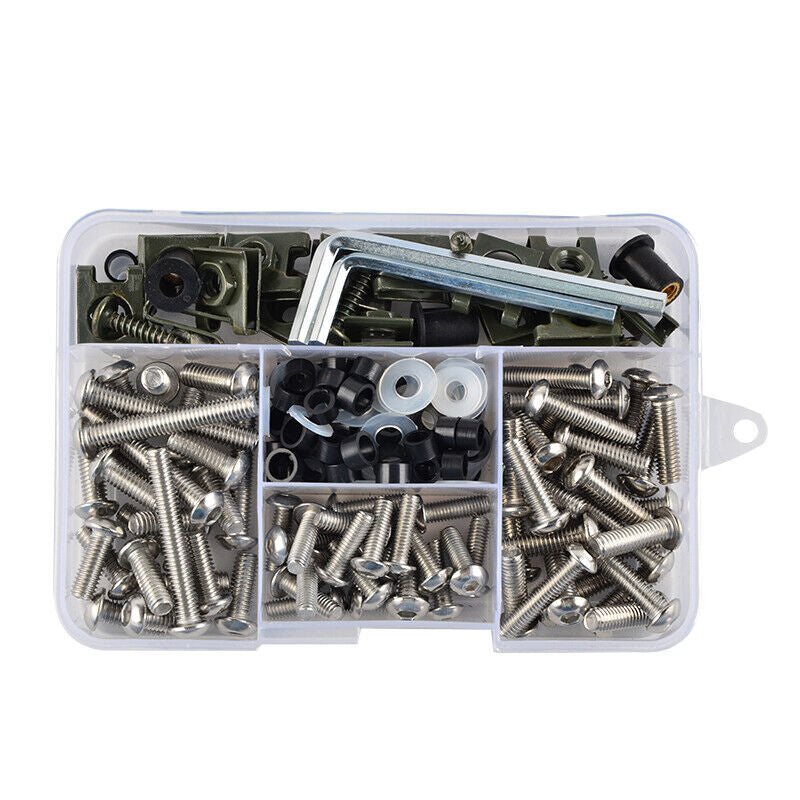 155X Stainless Steel Motorcycle Shell Rectifier Bolt Plate Screw Nut Kit Threaded n