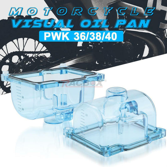 Blue Plastic Transparent Carburetor Float Bowl For PWK 36 38 40mm Big Bore Carb