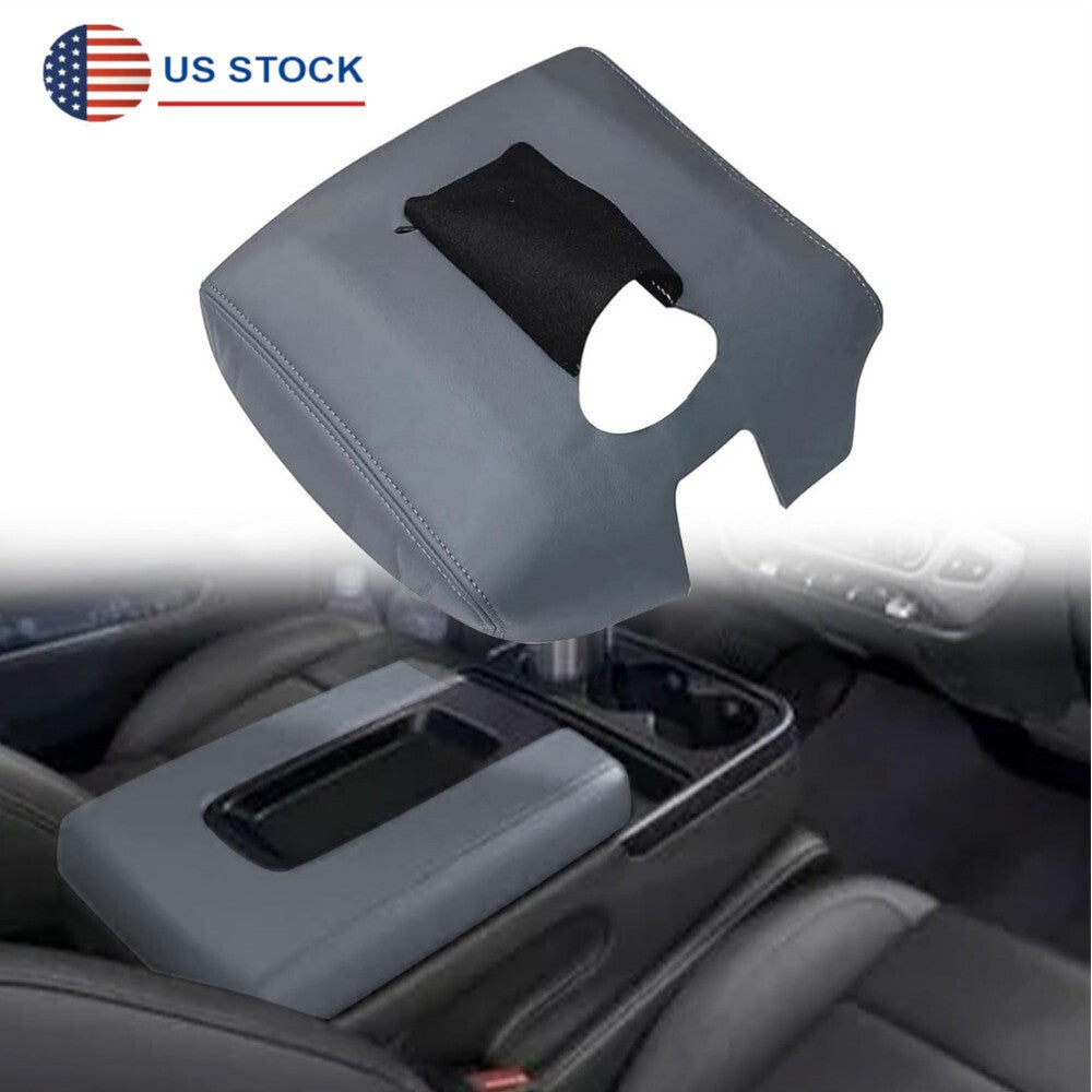 Console Lid Armrest Cover Ash Gray FOR Chevy Silverado 1500 2014 2015 2016-2018 Q