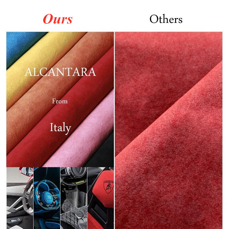 Suitable for Dodge DIY Alcantara car steering wheel top center line decal decoration - n