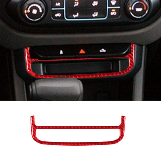 2X Carbon Fiber Front Door Control Frame Cover Trim For Ranger 2019-2022 v