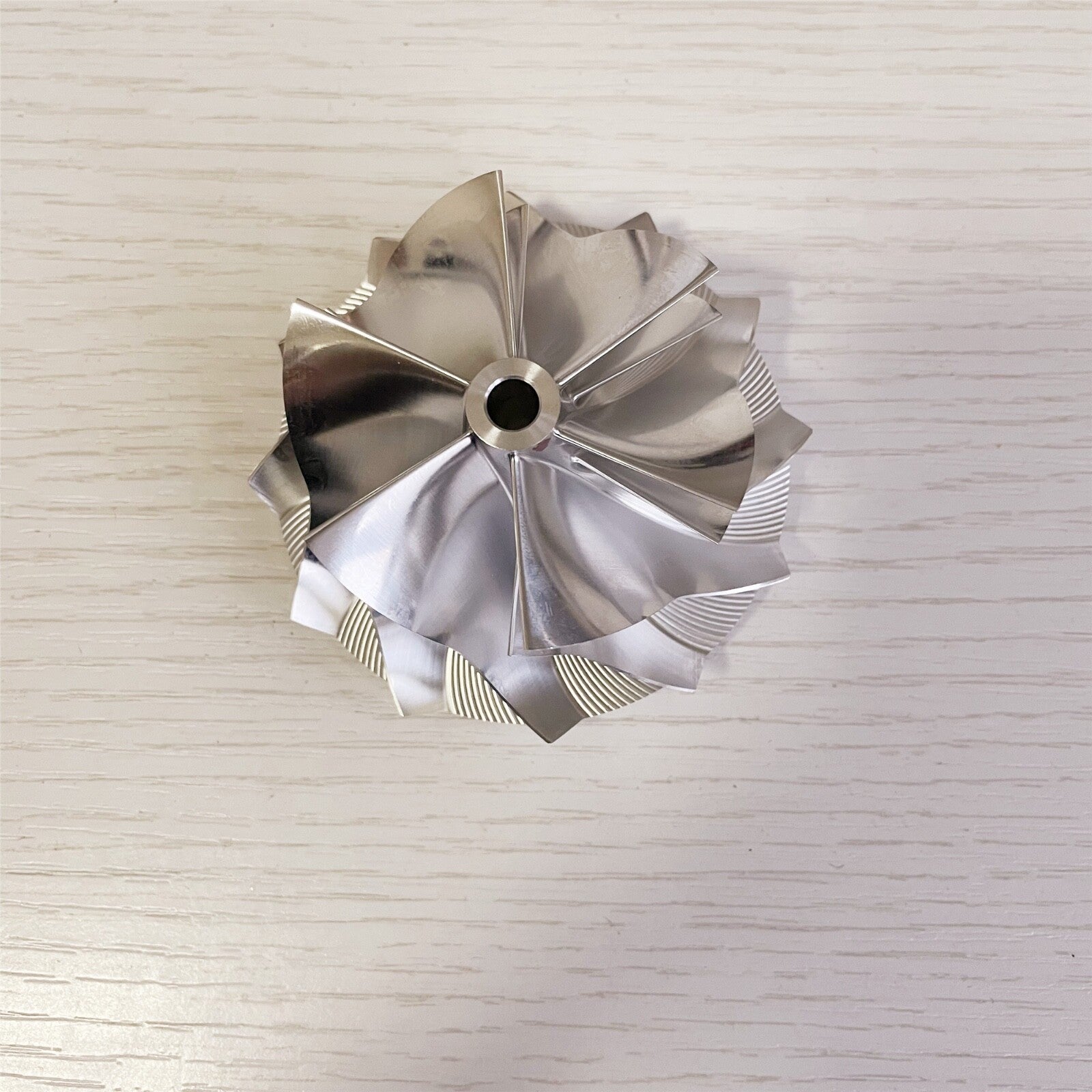 RHF55 57.00/73.04 mm 6+6 blade high-performance turbine blank compressor wheel