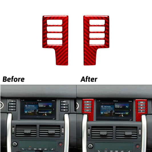 Red for Co -pilot Dashboard Trim Strip Cover Carbon Fiber For Camaro 16-18 v