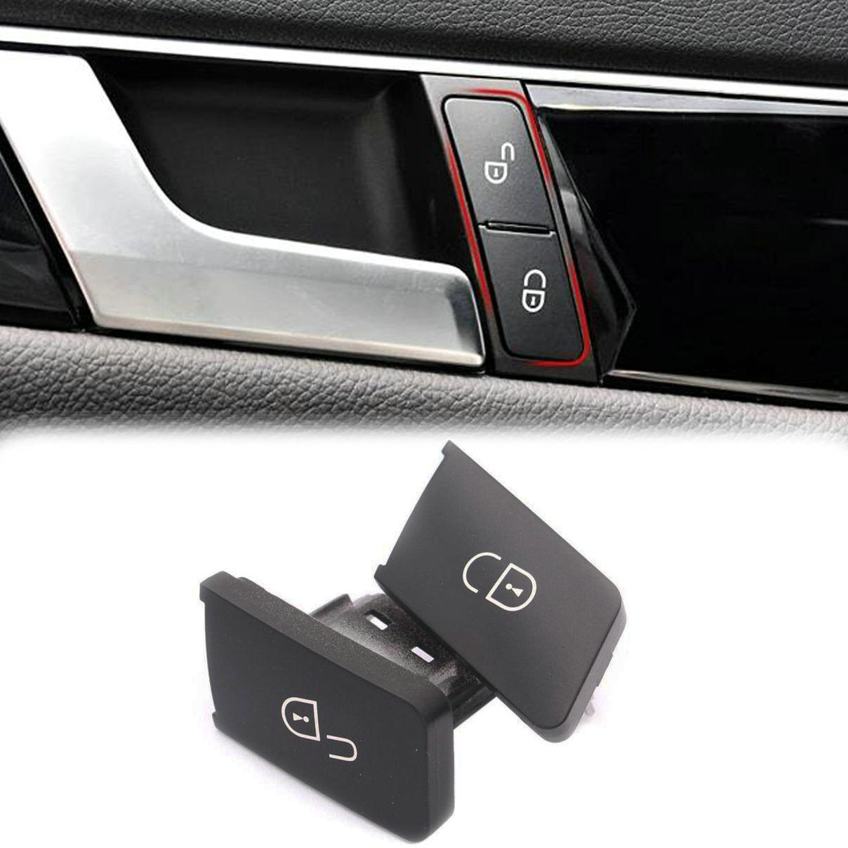 Left-hand replacement part for Mercedes W212 W204 door lock unlock switch button 2049058402- n