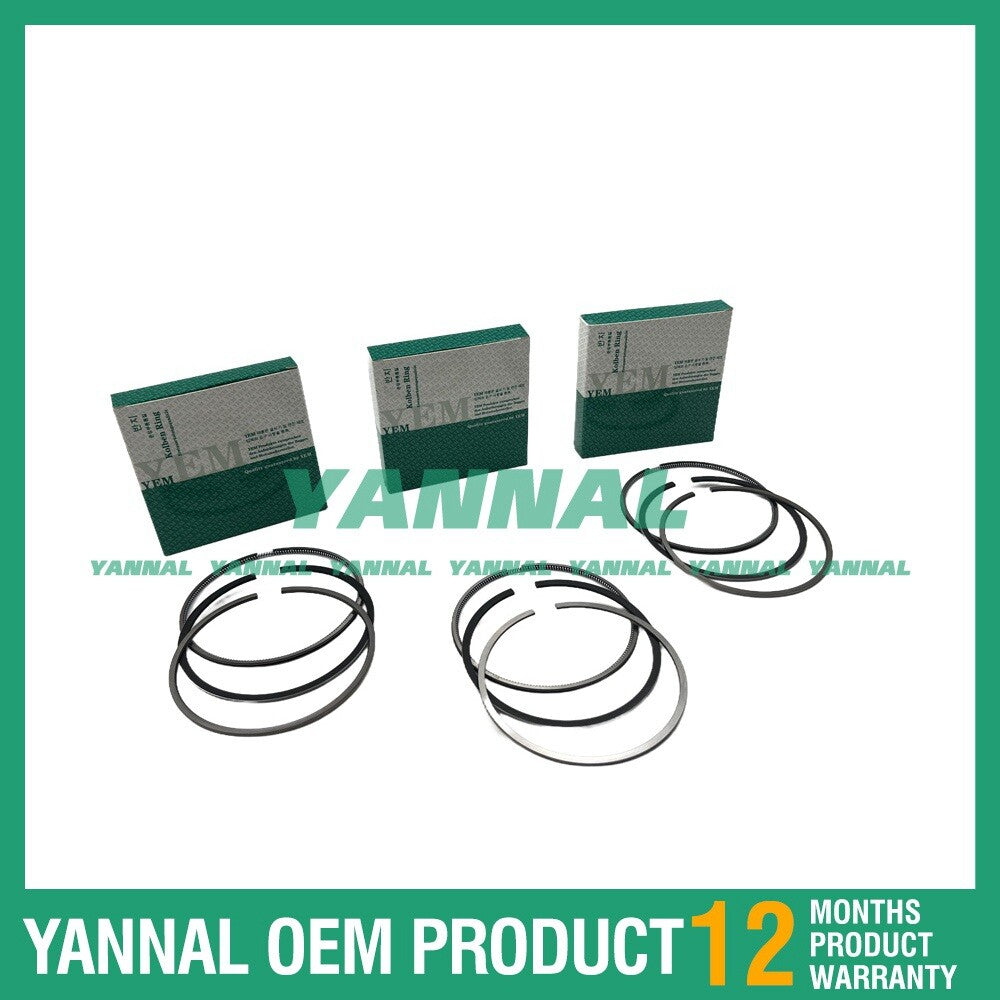 3 new C1.1 Piston Ring Kit STD for Caterpillar 301.5 Excavators
