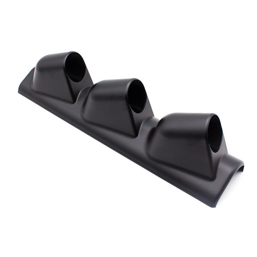 Side Car 2 52mm Universal Three Hole DashBoard Gauge Pod Holder ABS Q