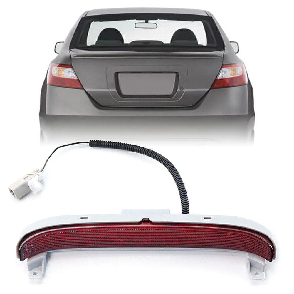 High Mounted 3rd Third Brake Light Lamp Red Fit for Honda for Civic EX Coupe 2006-2011 Q