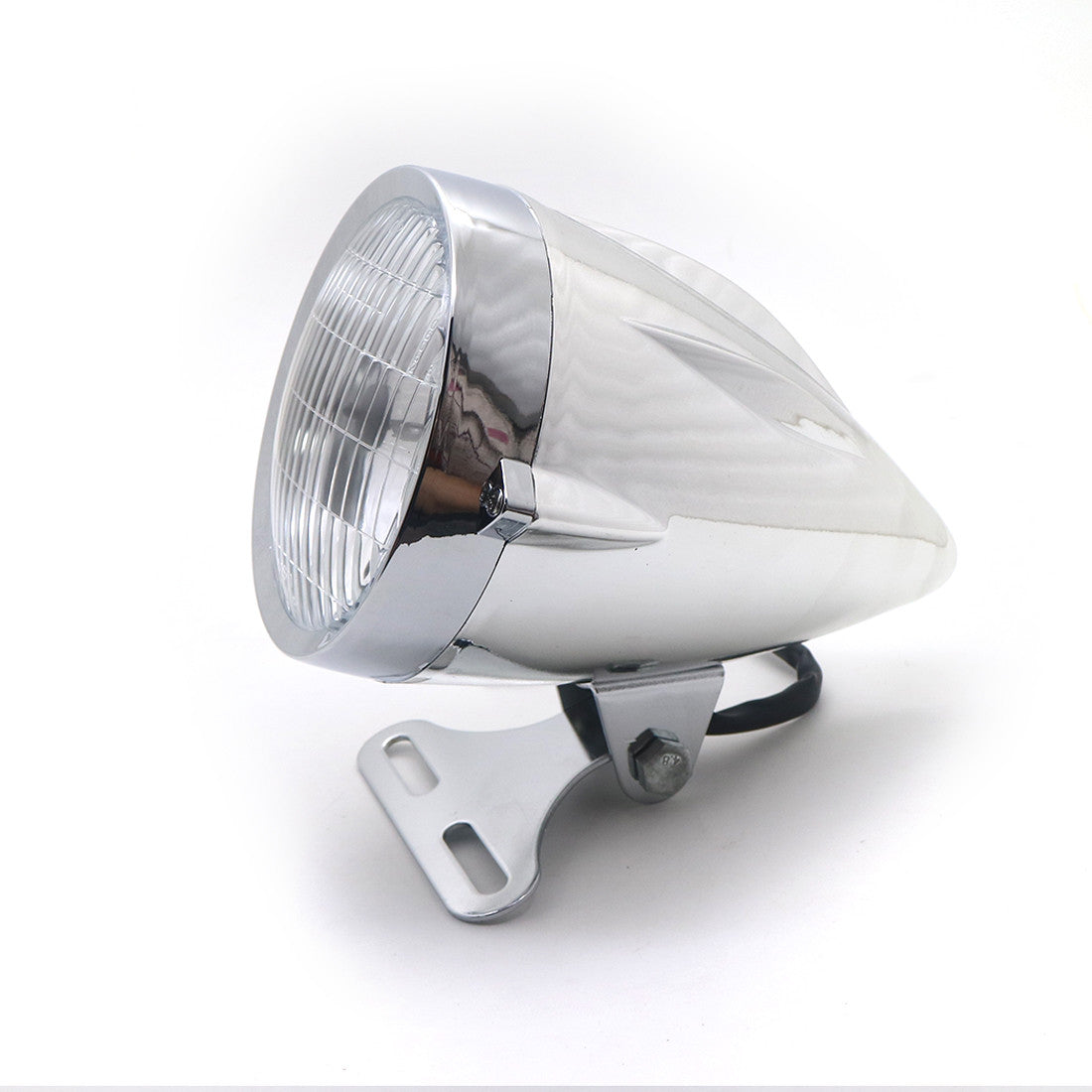 Motorcycle Chrome Bullet Retro Headlight for Honda for Suzuki for Yamaha for Kawasaki Custom Q