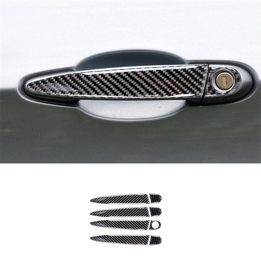 8Pcs Carbon Fiber Door Bowl Handle Cover Trim for BMW X5 E70 X6 E71 2008-2013