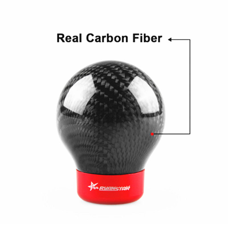 Car manual/automatic gear shifter lever carbon fiber flexible - n