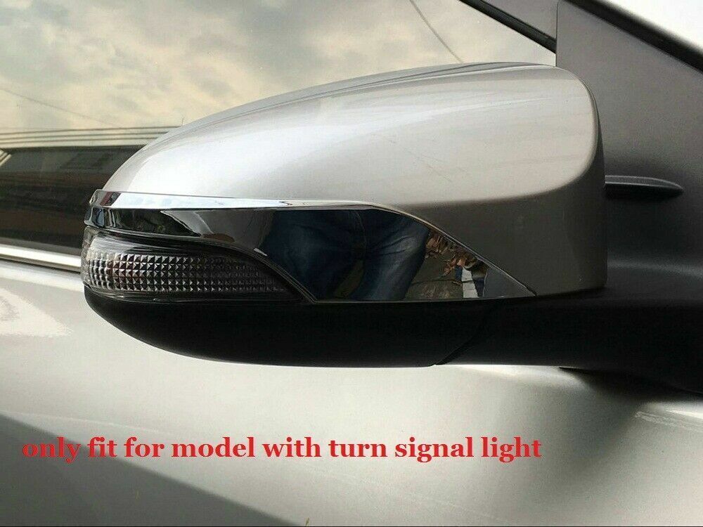 2PCS Side Rearview Mirror Molding Strip Cover Trim for Toyota C-HR CHR 2016-2022