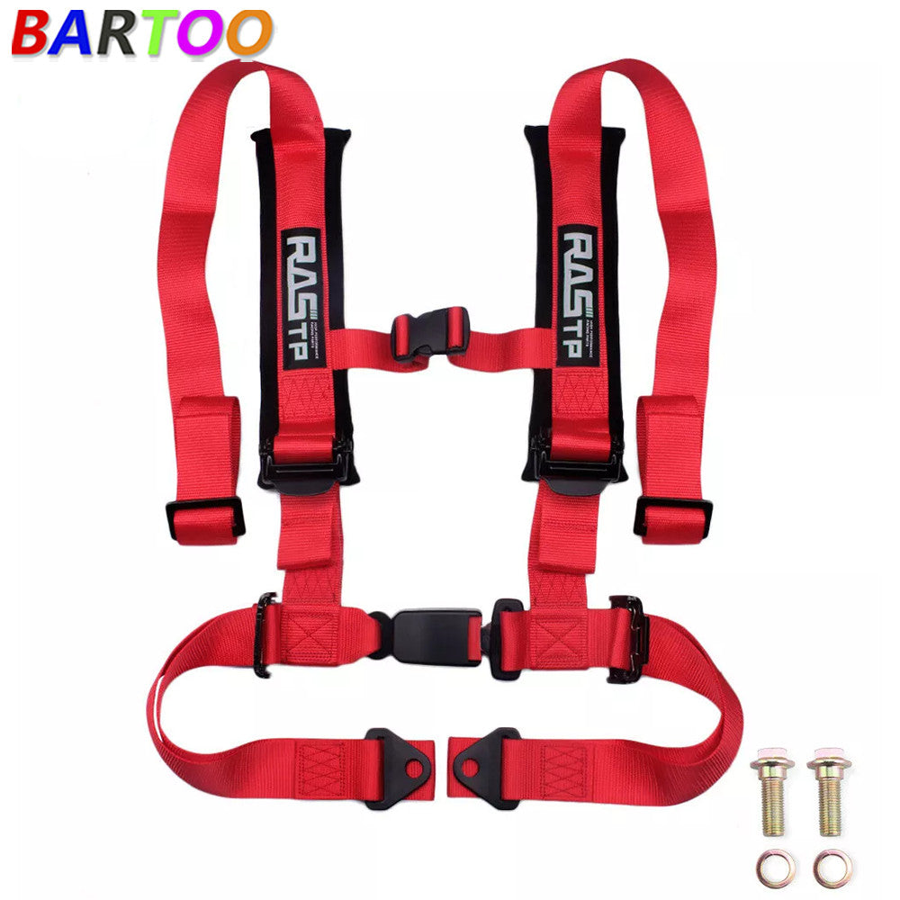 2â€?Racing 4 Point Universal Vehicle Auto Car for Seat Belt Buckle Harness Q