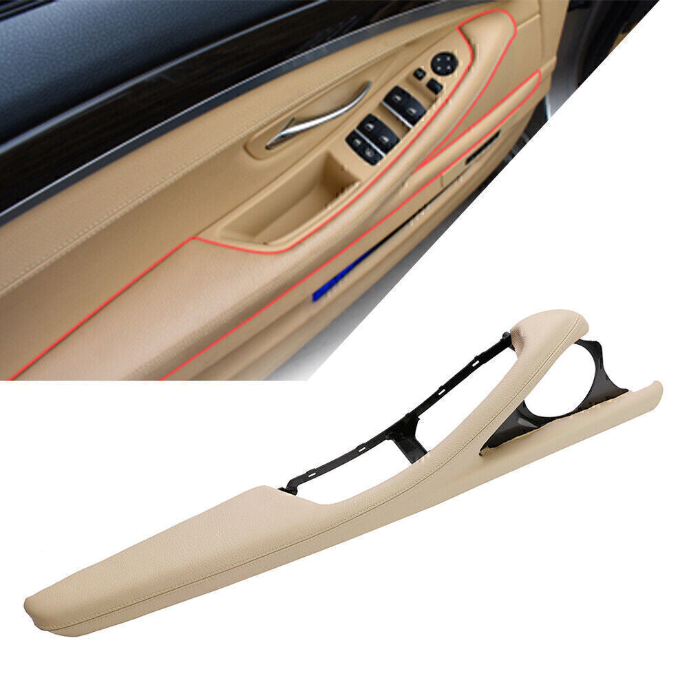 Interior Door Panel Handle Pull Cover Trim Fit for BMW 5 Series F10 F11 F18 Beige