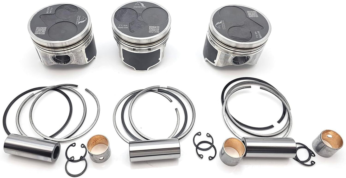 4x Piston Ring Set Mast 83 mm STD for C300 W205 M274.920 2.0T 18122 B