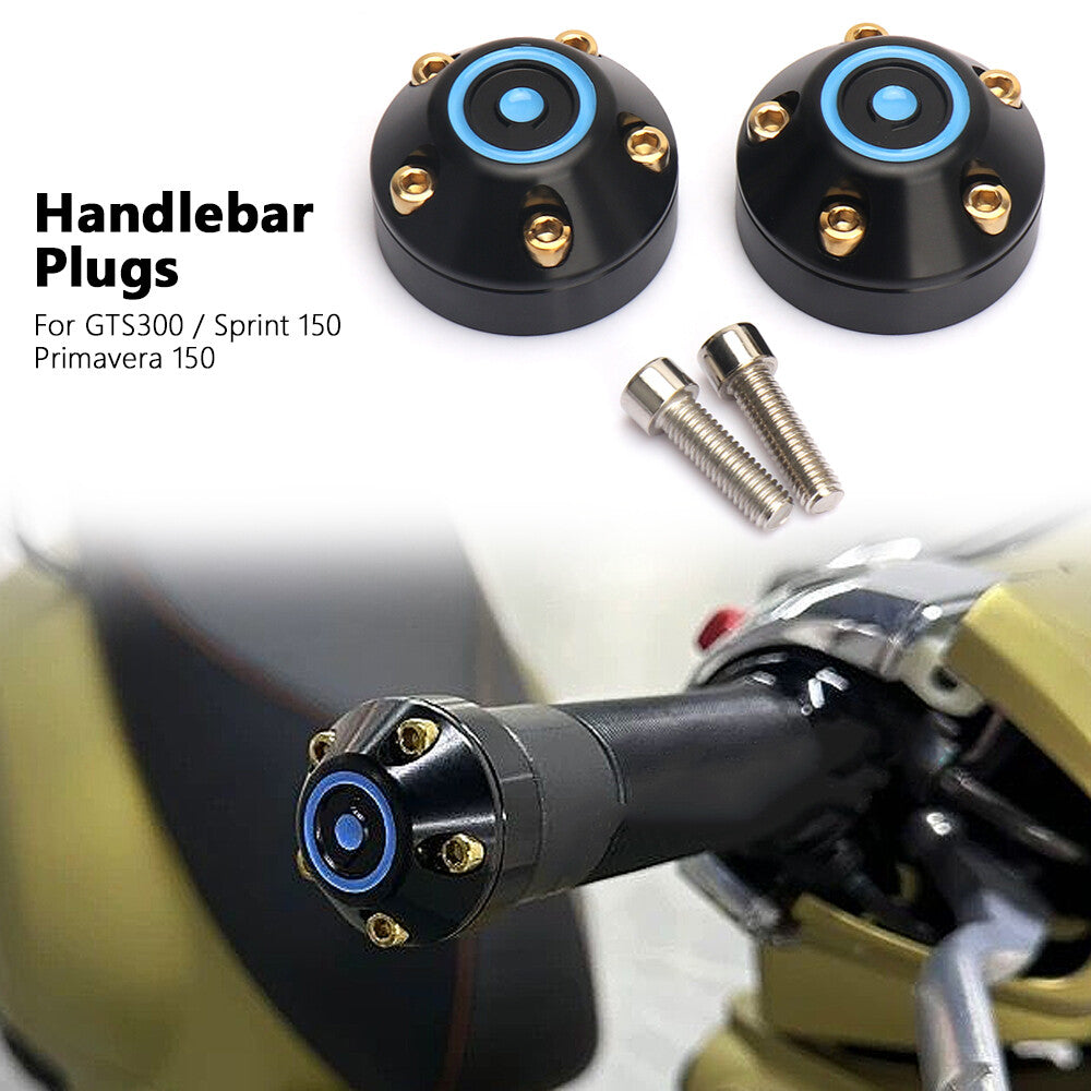 Handlebar End Plugs For Vespa GTS 300 Primavera 150 3 Color Handle Bar End Cap