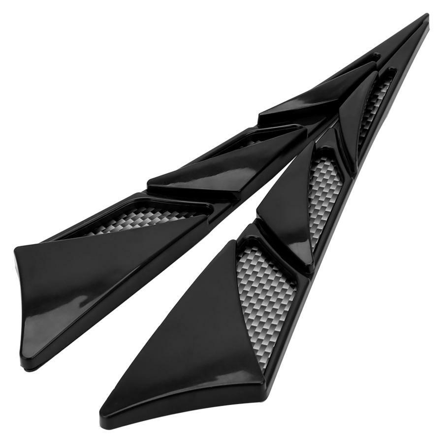 Marker Fender Car Side Body Air Flow Wing Vent Cover Trim DIY 2Pcs Accessories