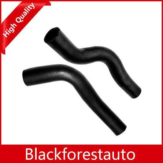 2Pcs Fits for Civic 1.7L 2001 - 2005 Radiator Coolant Hose Set Lower+Upper Black Q