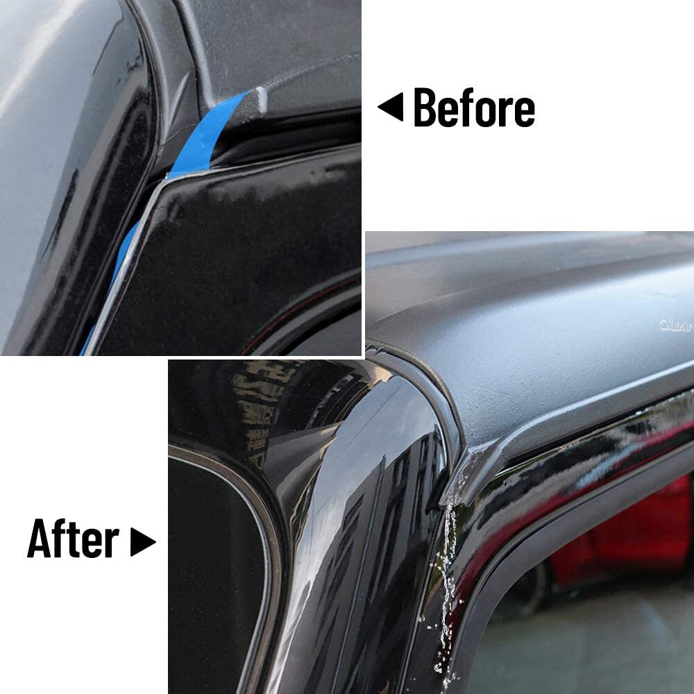 2-Pack 2018-2021 for Jeep for Wrangler JL Roof Drain Extension Accessories n