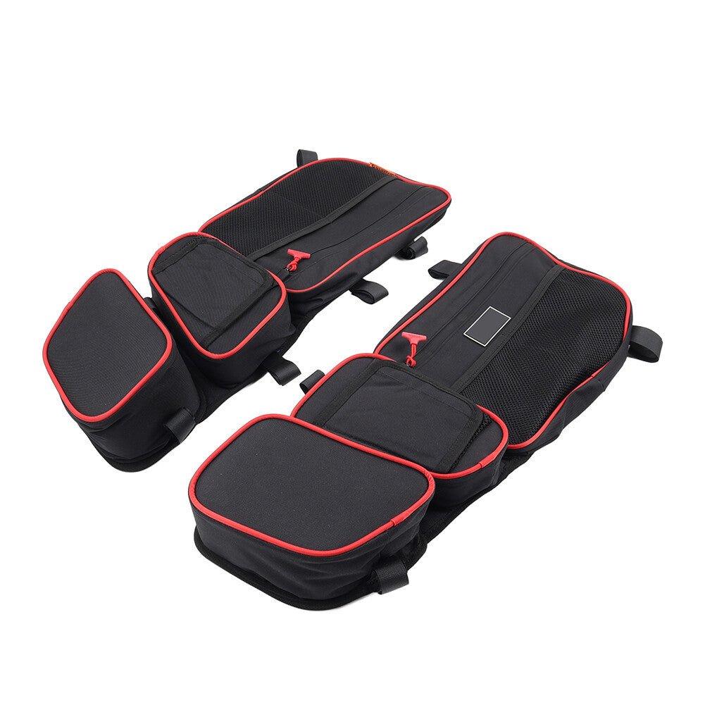 Fit Can Am Maverick X3 Turbo 2017-2024 18 Red Side Door Storage Bags W/ Knee Pad