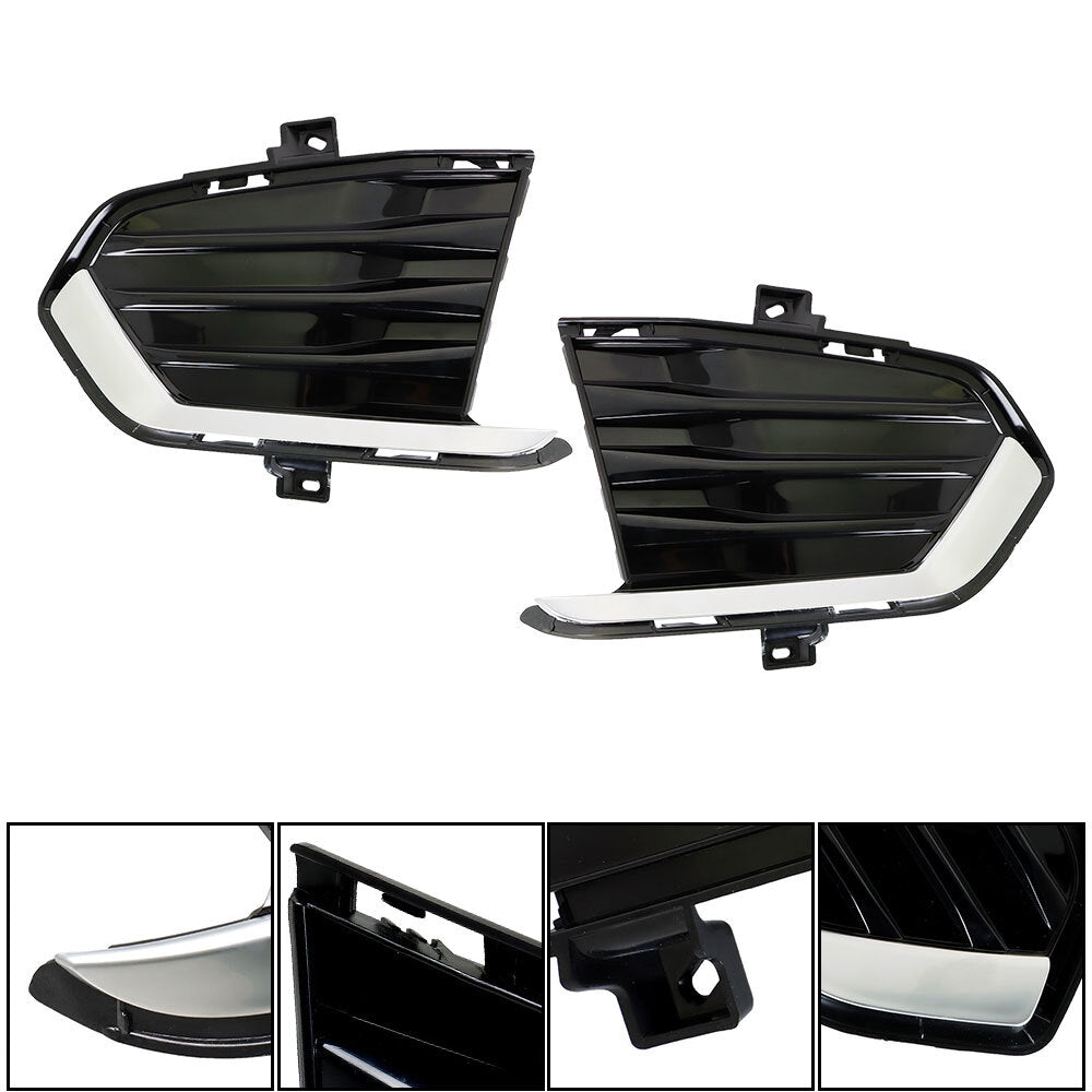 Suitable for 2017-2019 for Cadillac XT5 3.6L 4-door fog light cover, black, right side + left side - n