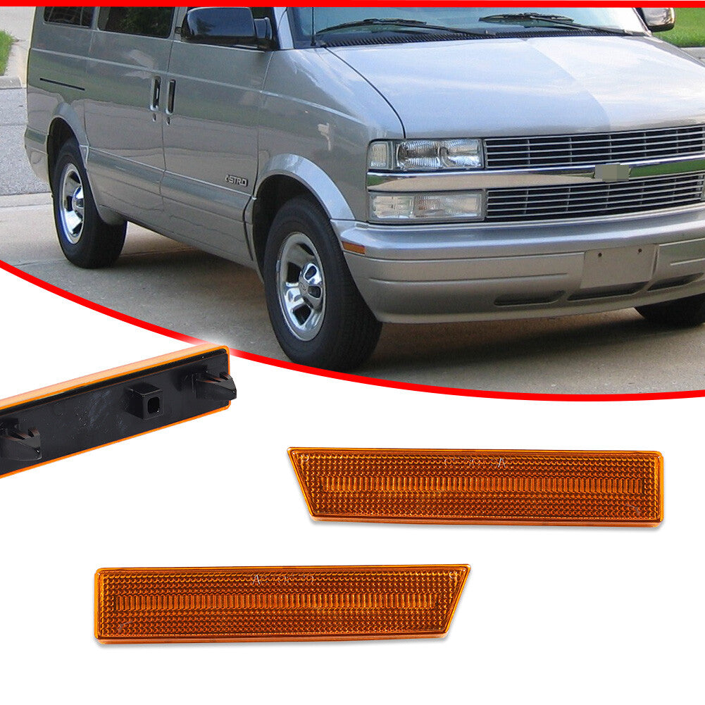 For 1995-05 for Astro / for GMC Safari Van Side Marker Light Front Amber Housing - v