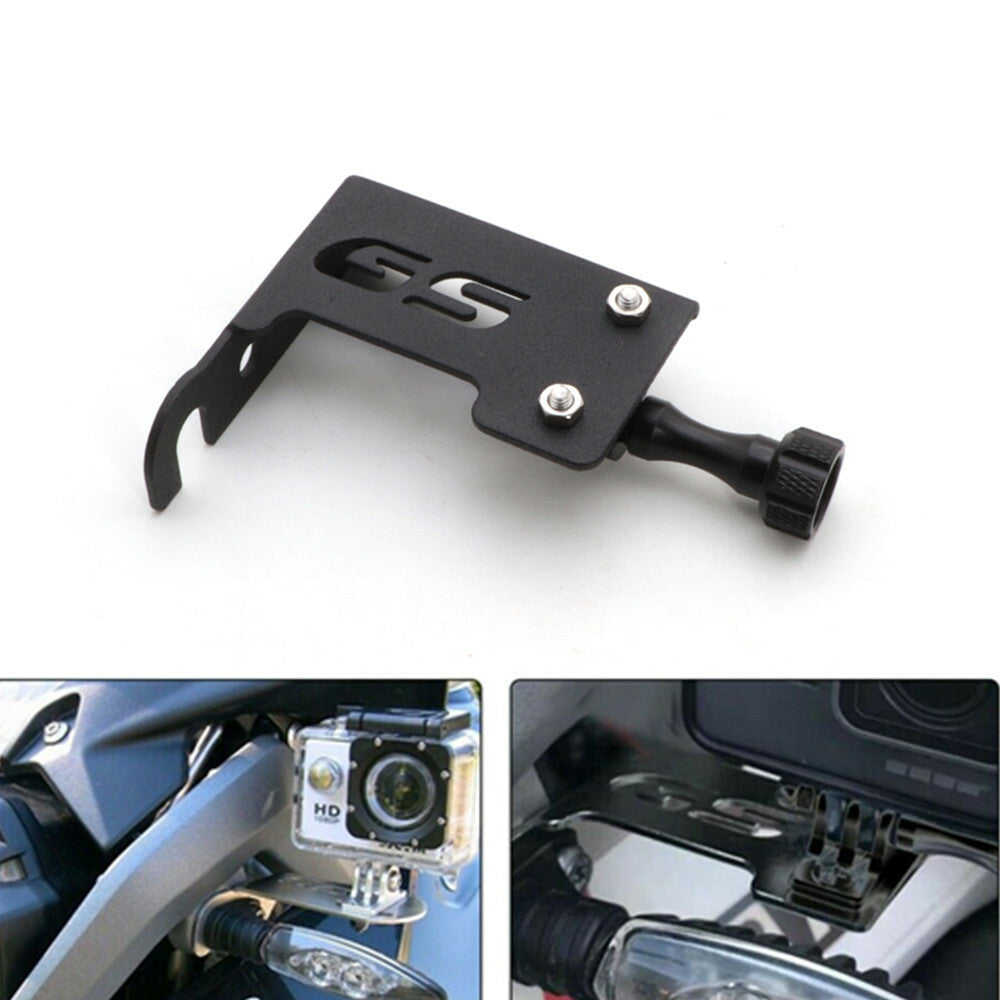 Black Left Camera Mount Bracket for BMW R1200GS GS LC /ADV Adventure 2014-2018 Q