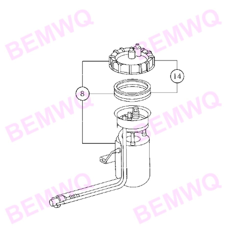 1x 1634703594 Fuel Pump Module for W163 1999-01 ML320 ML430 Base - n