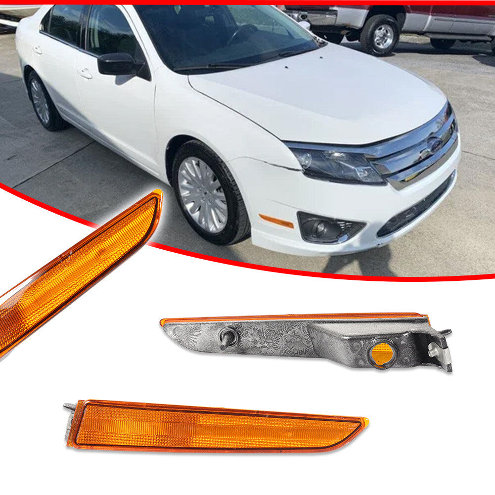 Front Fender Side Marker/Signal Light Amber Housing for 2010 - 2012 for Fusion - v