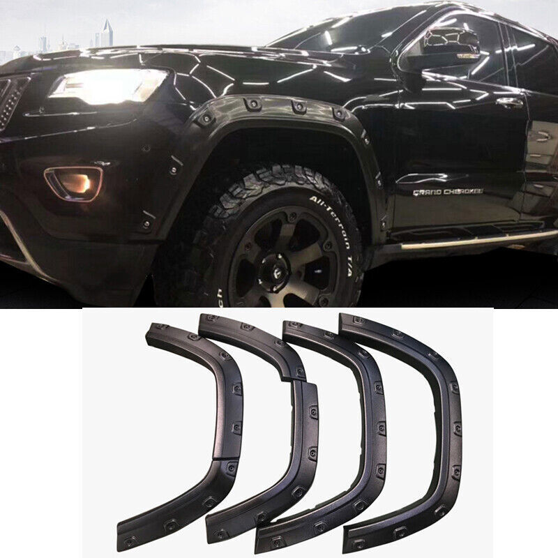 for Jeep Grand Cherokee 11-21 Black Fender Flares Wheel Arches Wide body Kits 6X