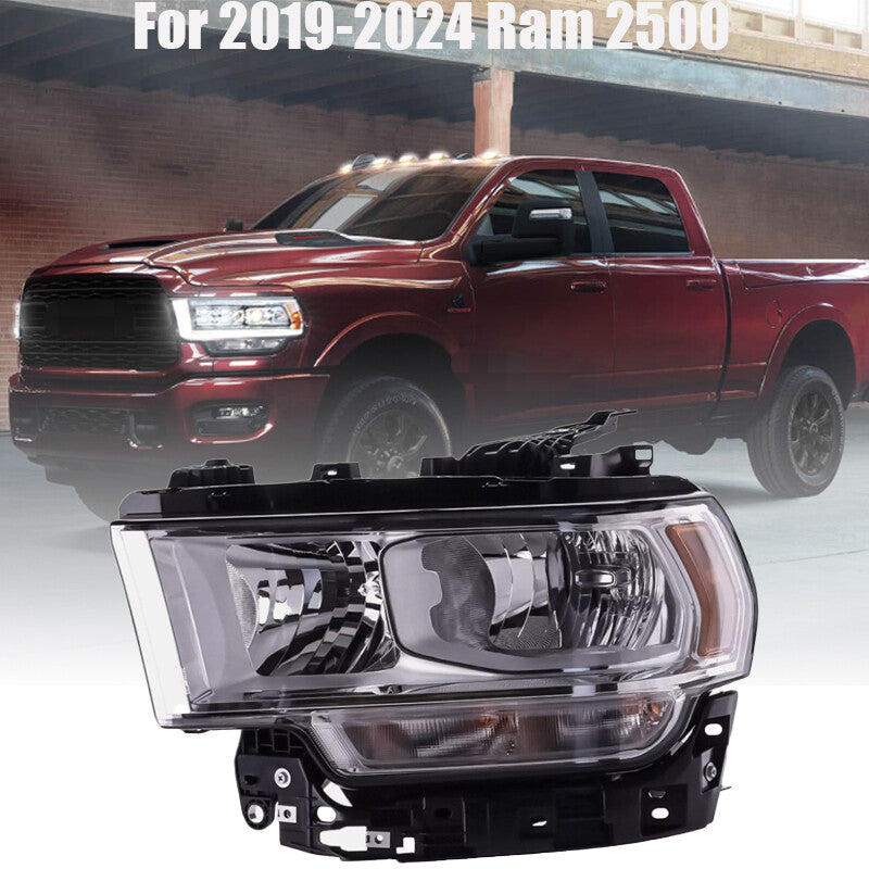 Left Side Chrome Halogen Headlight For 19-24 for Ram 2500 3500 68360177AD CH2502334 n