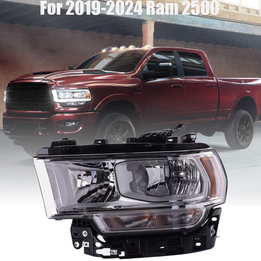 Left Side Chrome Halogen Headlight For 19-24 for Ram 2500 3500 68360177AD CH2502334 n