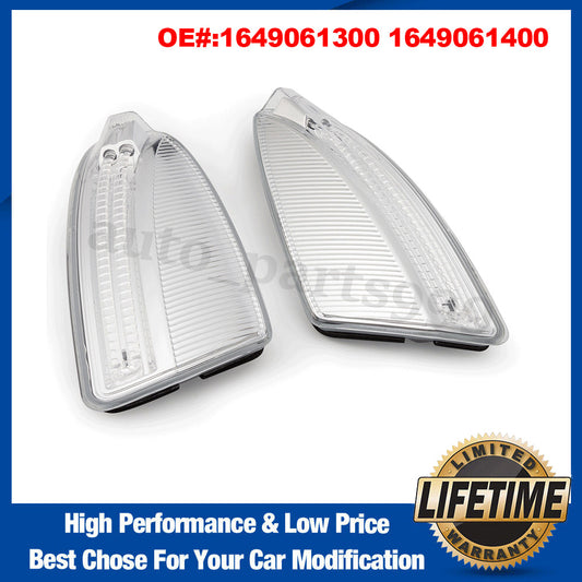 One pair of left and right door mirror turn signals are applicable to X164, GL350, GL450, and GL550. n