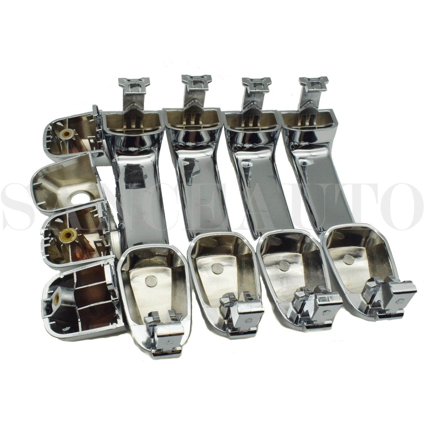 Chrome front and rear left exterior door handles for 4Runner 2010-18 69211-60090- n