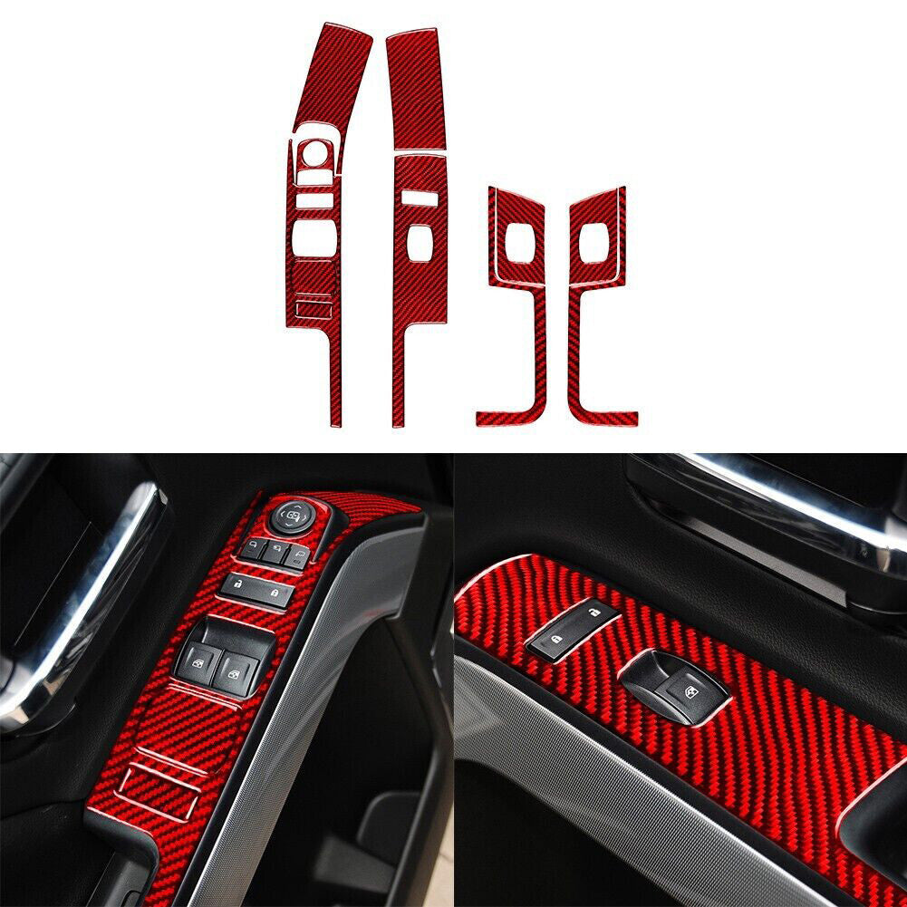 Red Carbon Fiber Below Storage (With Heated for Seat ) C for Camry 2007-2011 v