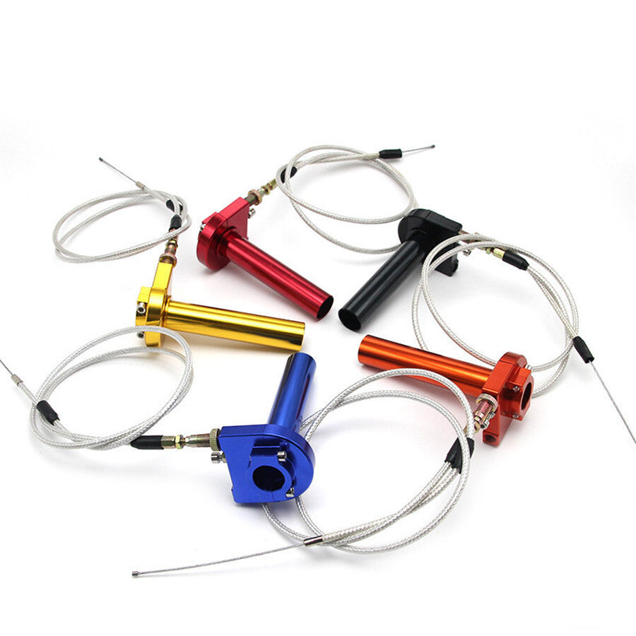 Aluminum 22MM 7/8Throttle Turn Grip Quick Twister + Cable Motorcycle Pit Bike Q