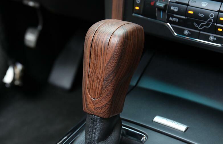 Central Console Gear Shift Knob Trim for Ford Explorer 16-2019 Peach Wood Grain