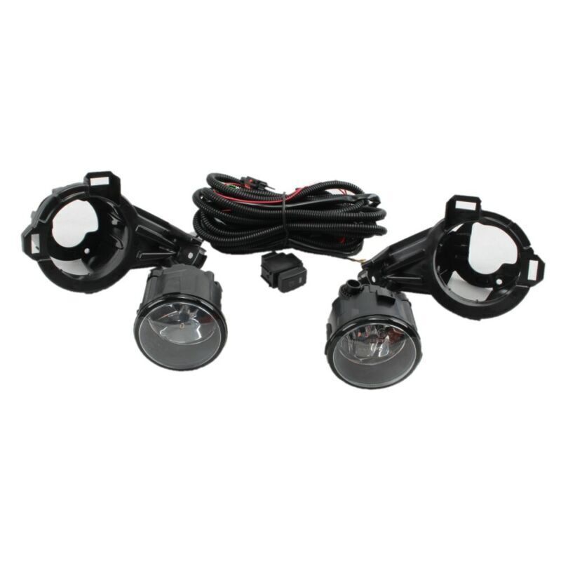 Set Fog Fog Lamp halogen+Fog Lamp Cover+Harness+Switch For Juke 2012-2014 v