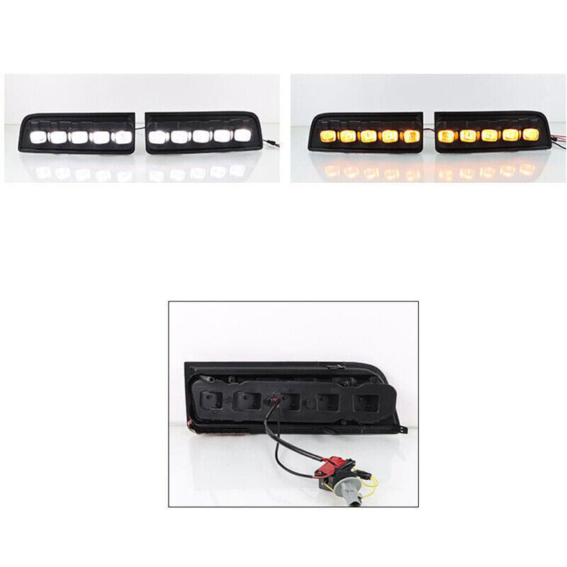 DRL LED Fog Lamp Daytime Running Light turn signal For Toyot@a 4Runner 2010-2013 n