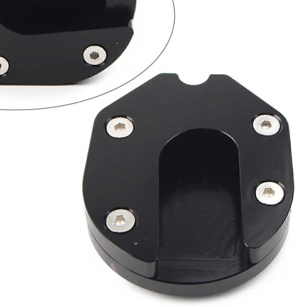 Black Kickstand Extension Enlarger Plate Pad for HONDA FORZA 350/300/250/125 Q