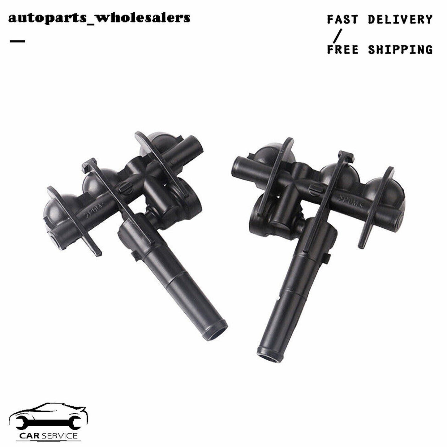 2-Pack L+R Headlight Washer Nozzle Suitable for Mercedes-Benz W220 S430 S500 S600 S55 AMG Q