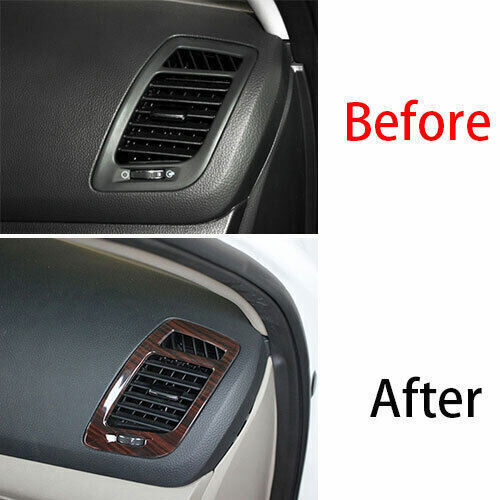Right AC Air Outlet Vent Cover Trim for Kia K5 Optima 2011-2015 Brown Wood Grain
