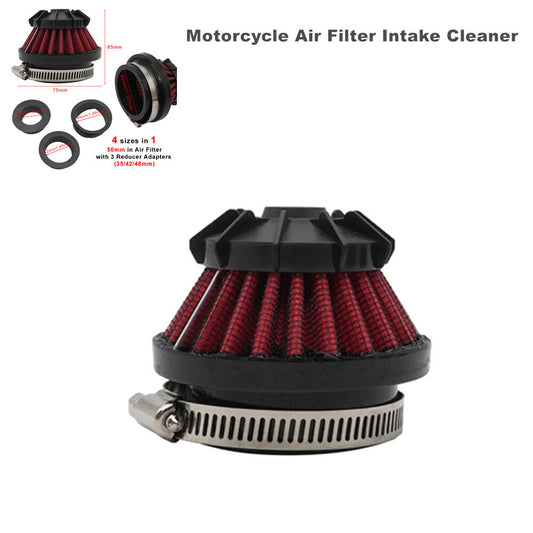 Motorcycle air filter intake cleaner suitable for all-terrain vehicles, Dirt Pit bicycles, 50mm, 35mm, 42mm, 48mm - n