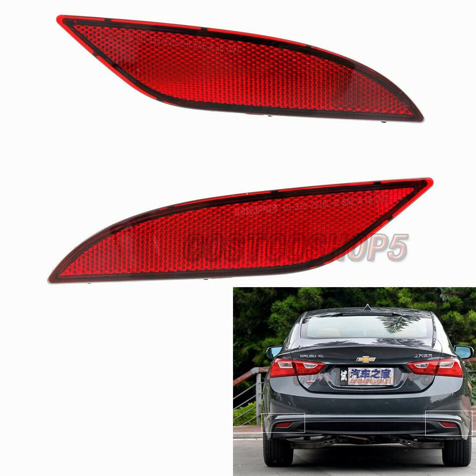 Rear Left Right Bumper Reflector for Chevrolet Malibu 2016-2020