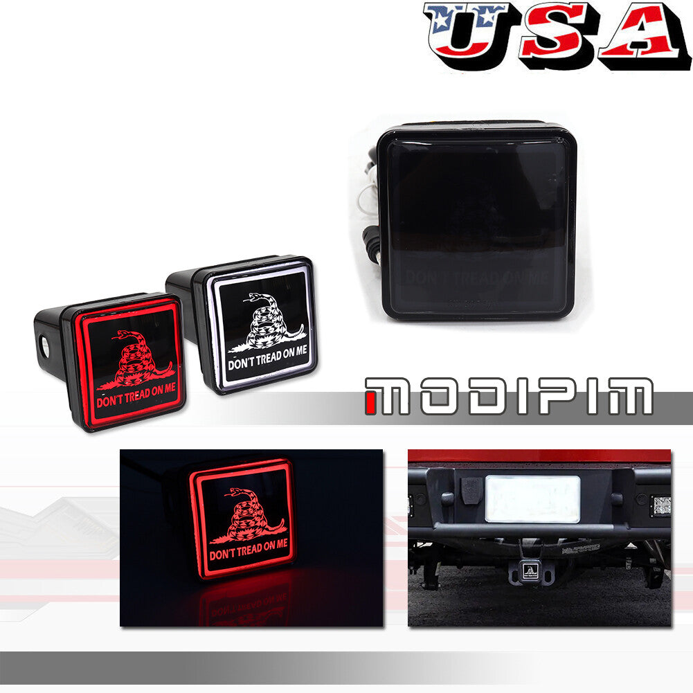 Red and white LED running/braking/reverse traction hook cover light is suitable for 2-inch traction and traction- v