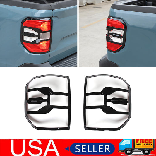 Gloss black taillight bezel cover trim  for ford  Maverick 2022 - 2024 dual-model