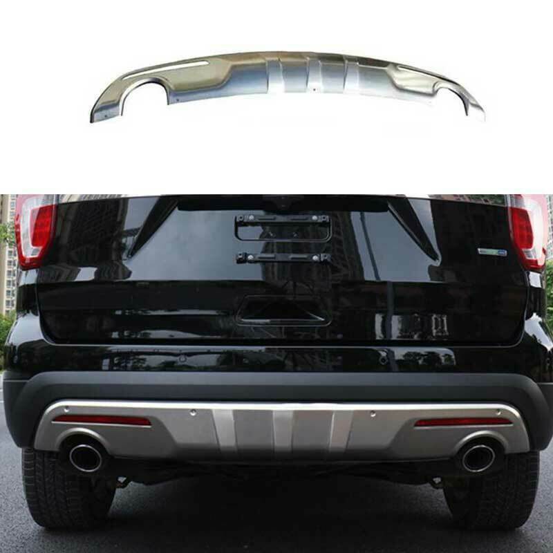 for ford  Explorer 16-2019 Stainless Silver Titanium Rear Lower Bumper Cover Trim