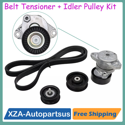 Belt Tensioner Pulley Idler Pulley Kit for Mercedes C350 E350 E550 A2722000270 Q