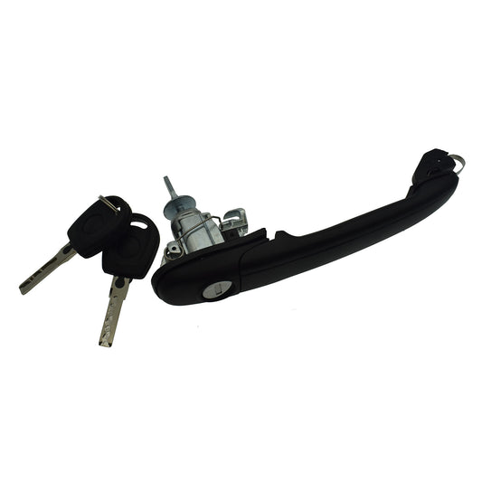 Front left outer door handle with lock barrel key for GALAXY for VW Beetle 