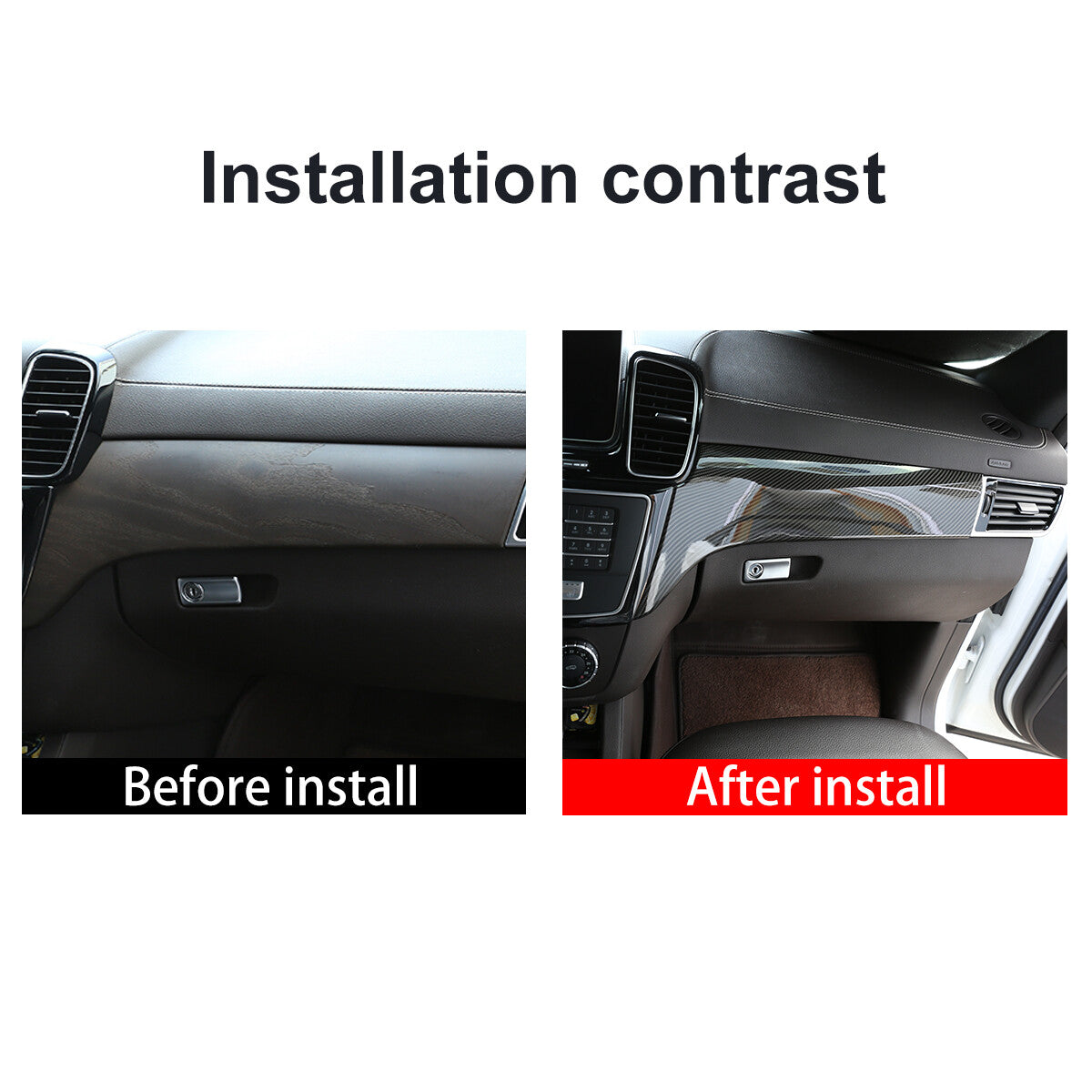 Carbon fiber exterior and interior trim available for ML W166 GL X166 (2013-2019). n