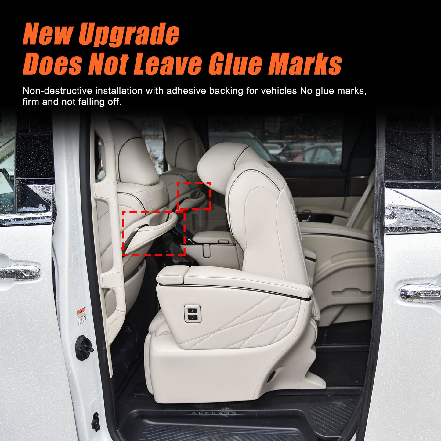 Car for seat back storage box for Alphad Vellfire 40 2023-2024 Beige - n